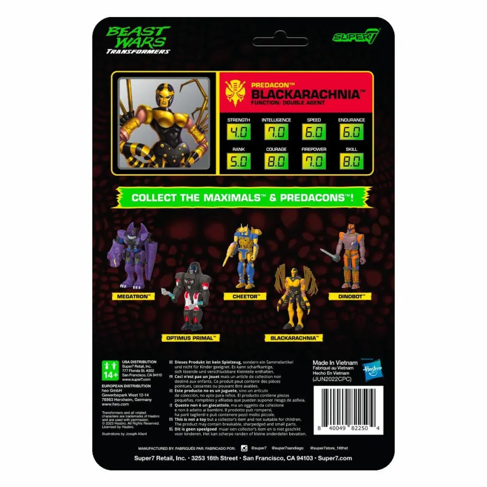 Transformers: Beast Wars - Blackarachnia ReAction 3.75" Action Figure
