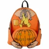 Trick 'R Treat - Flaming Pumpkin Head Sam Glow in the Dark Light Up 10" Faux Leather Mini Backpack