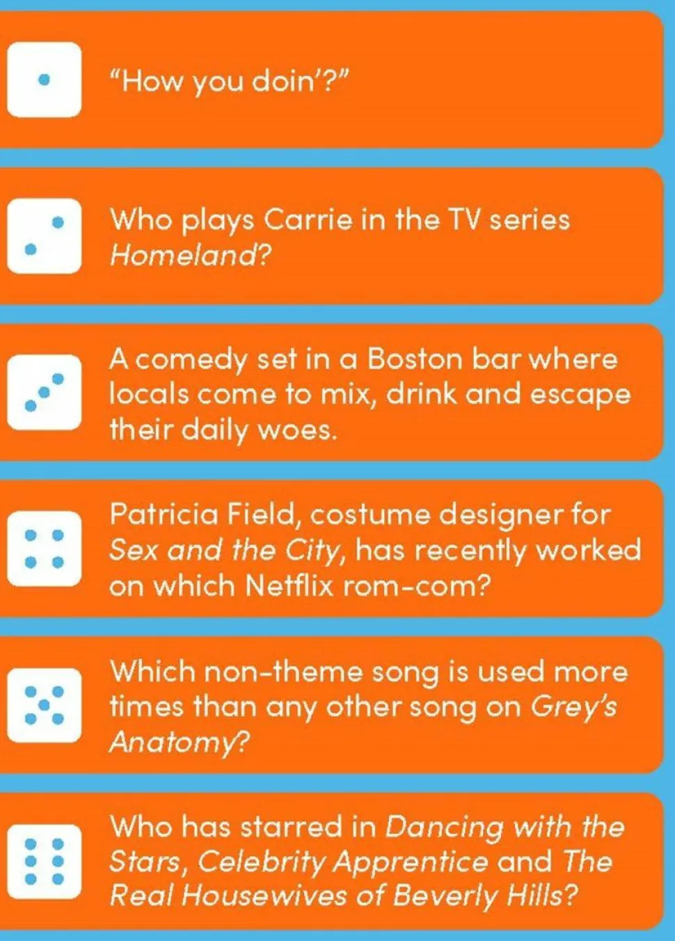 TV Buff - Trivia Card Game