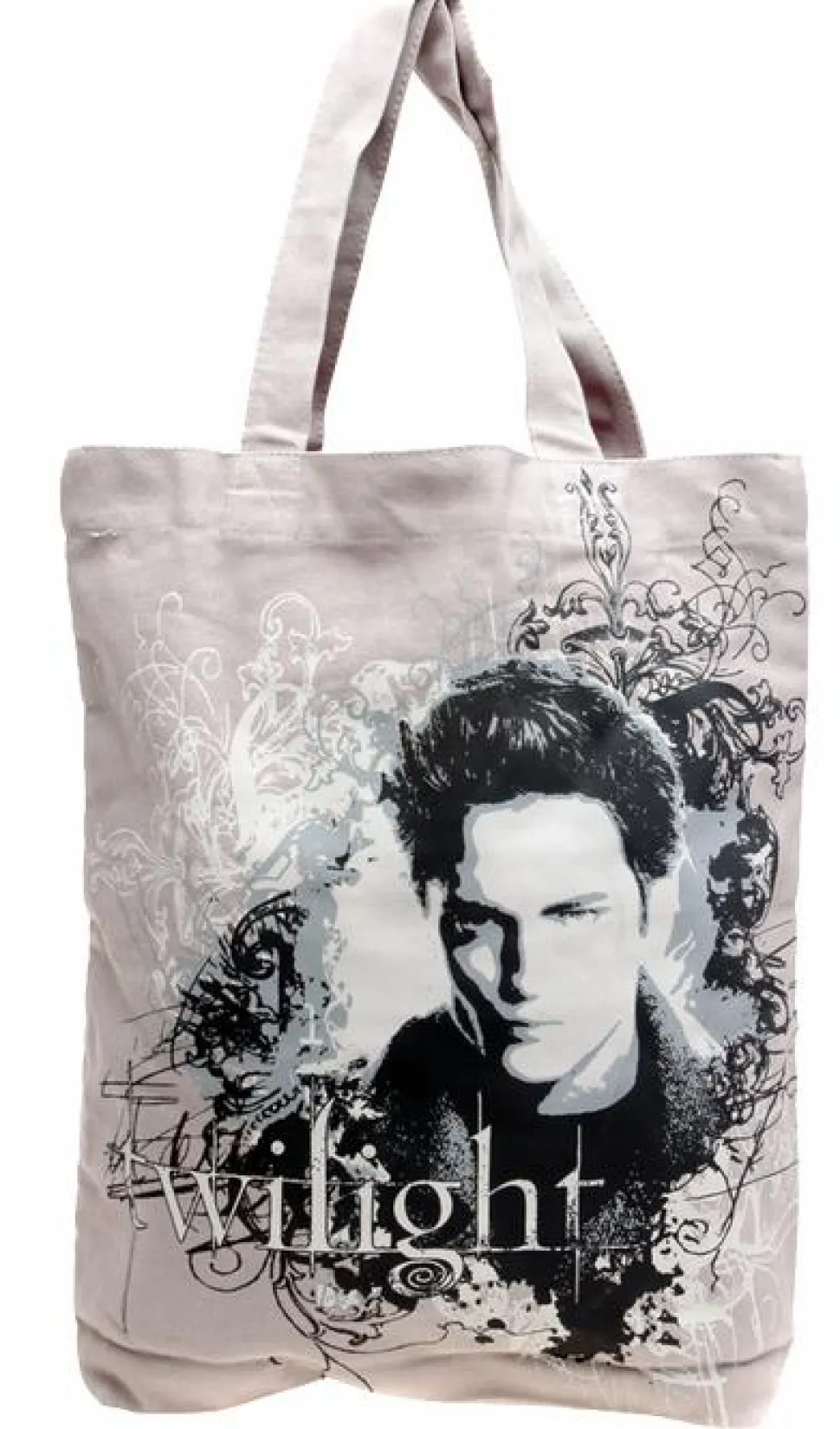 Twilight Saga: Edward Cullen Grey Vector Distressed Tote Bag