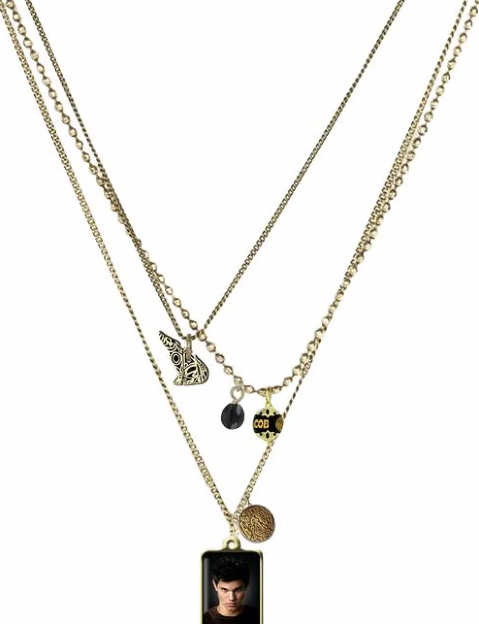 Twilight Saga: New Moon - Jacob Triple Charm Necklace