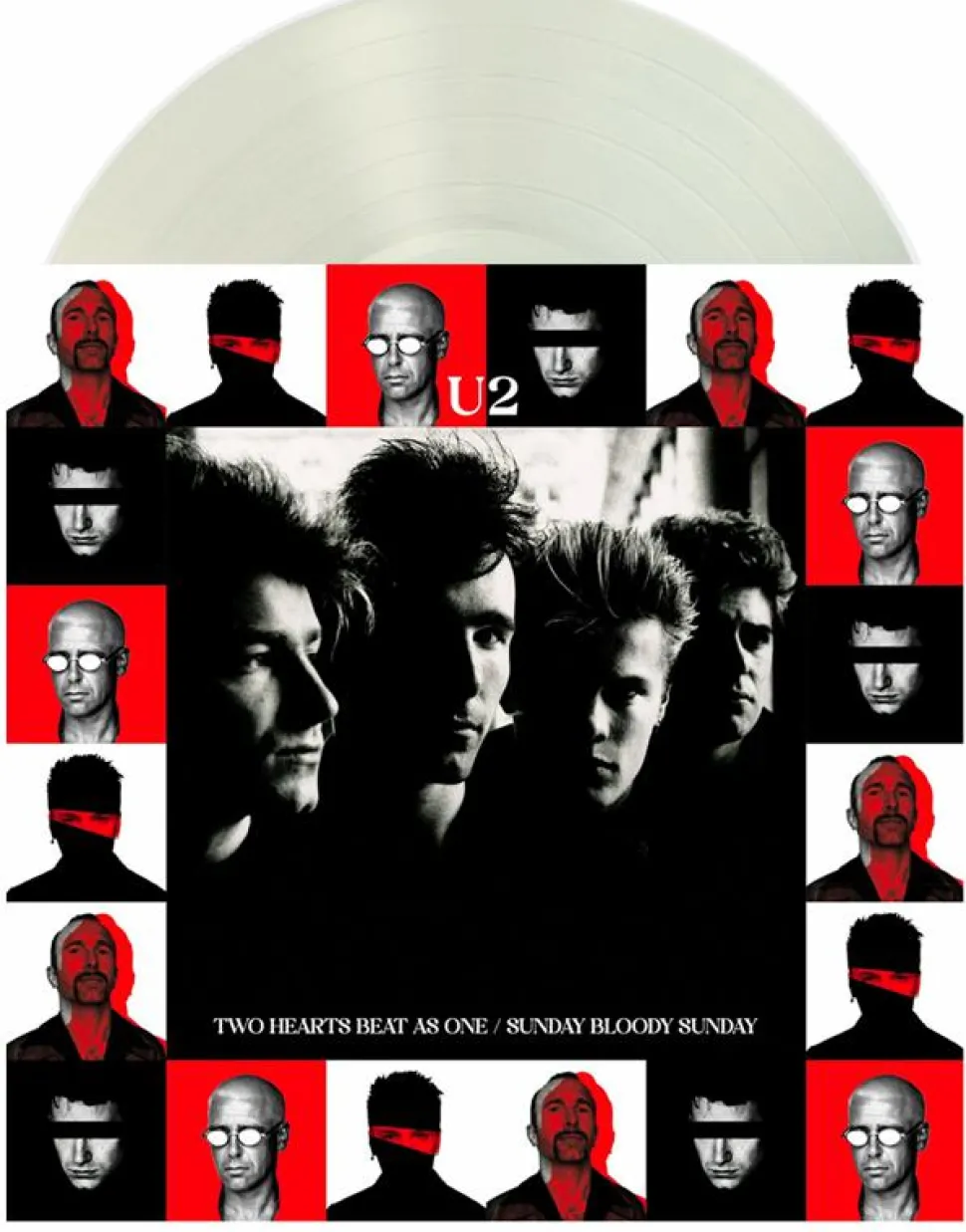 U2 - Two Hearts Beat As One / Sunday Bloody Sunday 40th Anniversary EP Vinyl Record (2023 Record Store Day Exclusive White Vinyl)