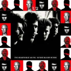 U2 - Two Hearts Beat As One / Sunday Bloody Sunday 40th Anniversary EP Vinyl Record (2023 Record Store Day Exclusive White Vinyl)
