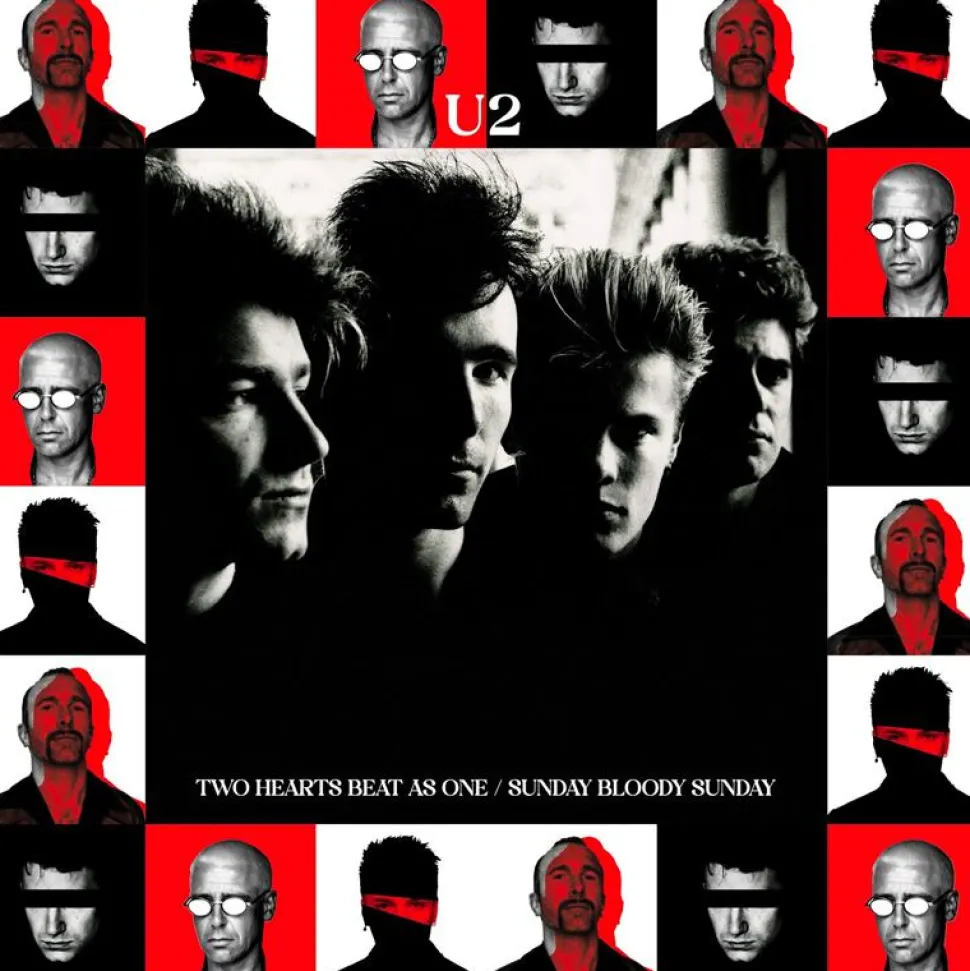 U2 - Two Hearts Beat As One / Sunday Bloody Sunday 40th Anniversary EP Vinyl Record (2023 Record Store Day Exclusive White Vinyl)