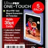Ultra Pro - Clear 35pt Magnetic UV One-Touch Card Holder 5-Pack