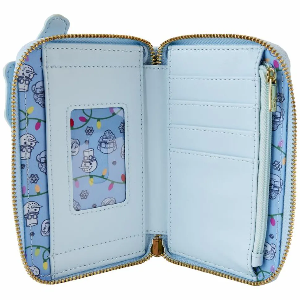Up - House Holiday 4" Faux Leather Zip-Around Wallet