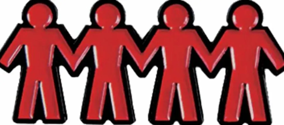 Us - Hands Across America Enamel Pin