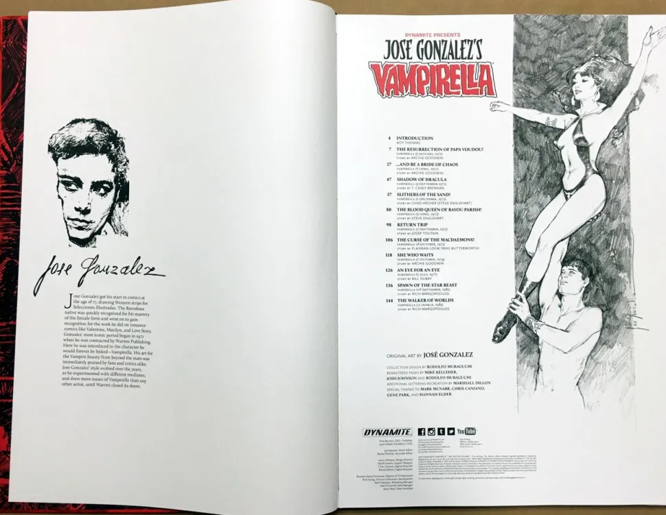 Vampirella - Jose Gonzalez's Vampirella Art Edition Hardcover Book