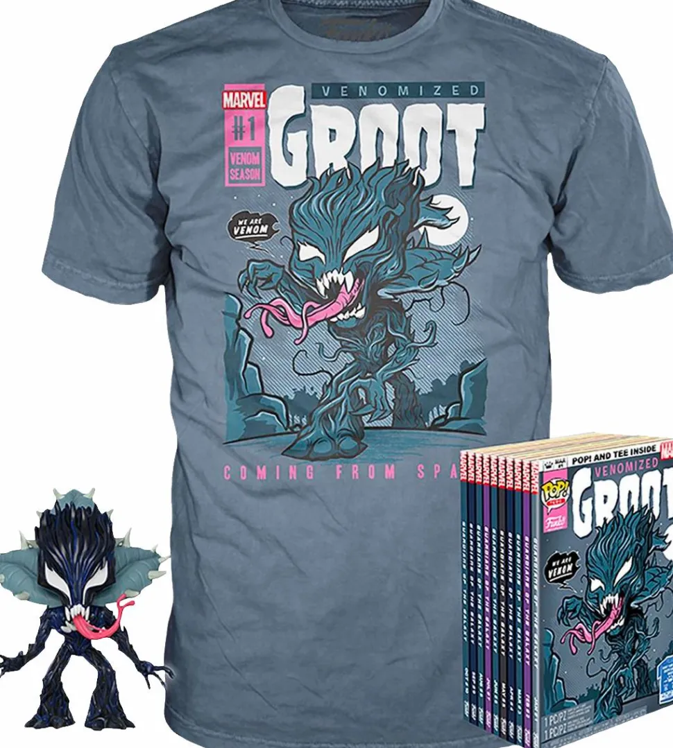 Venom - Venomized Groot Glow in the Dark Pop! Vinyl Figure & T-Shirt Box Set