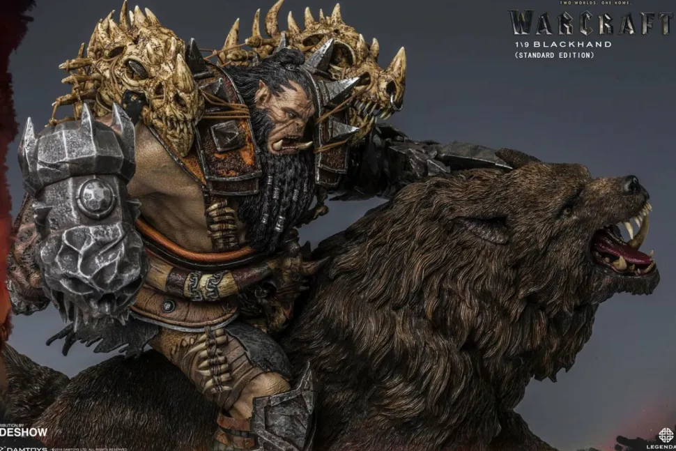 Warcraft - Blackhand Riding Wolf 10” Statue