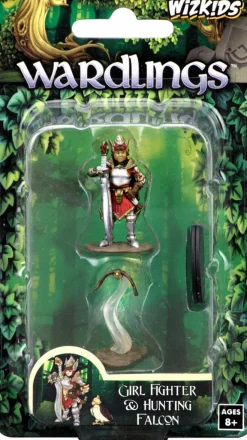 Wardlings - Girl Fighter & Hunting Falcon Pre-Painted Miniature Figure 2-Pack (Wave 2)