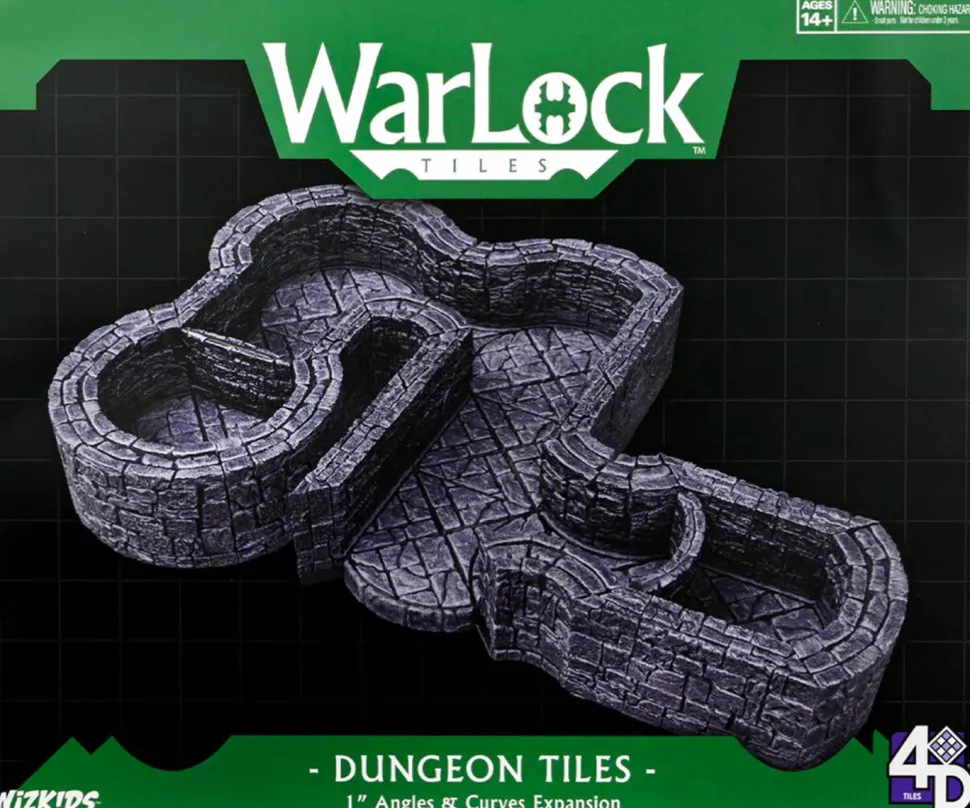 WarLock Tiles - Dungeon Tiles 1" Angles & Curves Expansion Pack