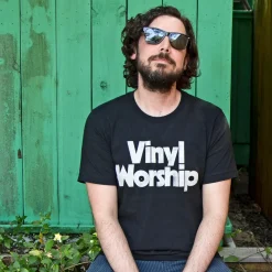 Waxwork Records - Vinyl Worship Vintage Black Unisex T-Shirt