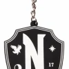 Wednesday (2022) - Nevermore Crest Keychain
