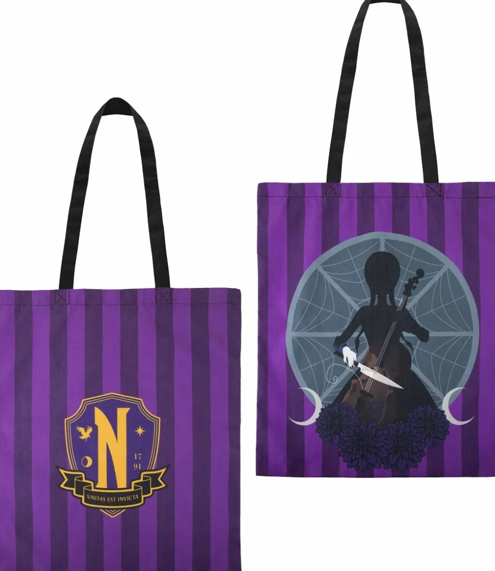 Wednesday (2022) - Wednesday with Cello 16" Tote Bag