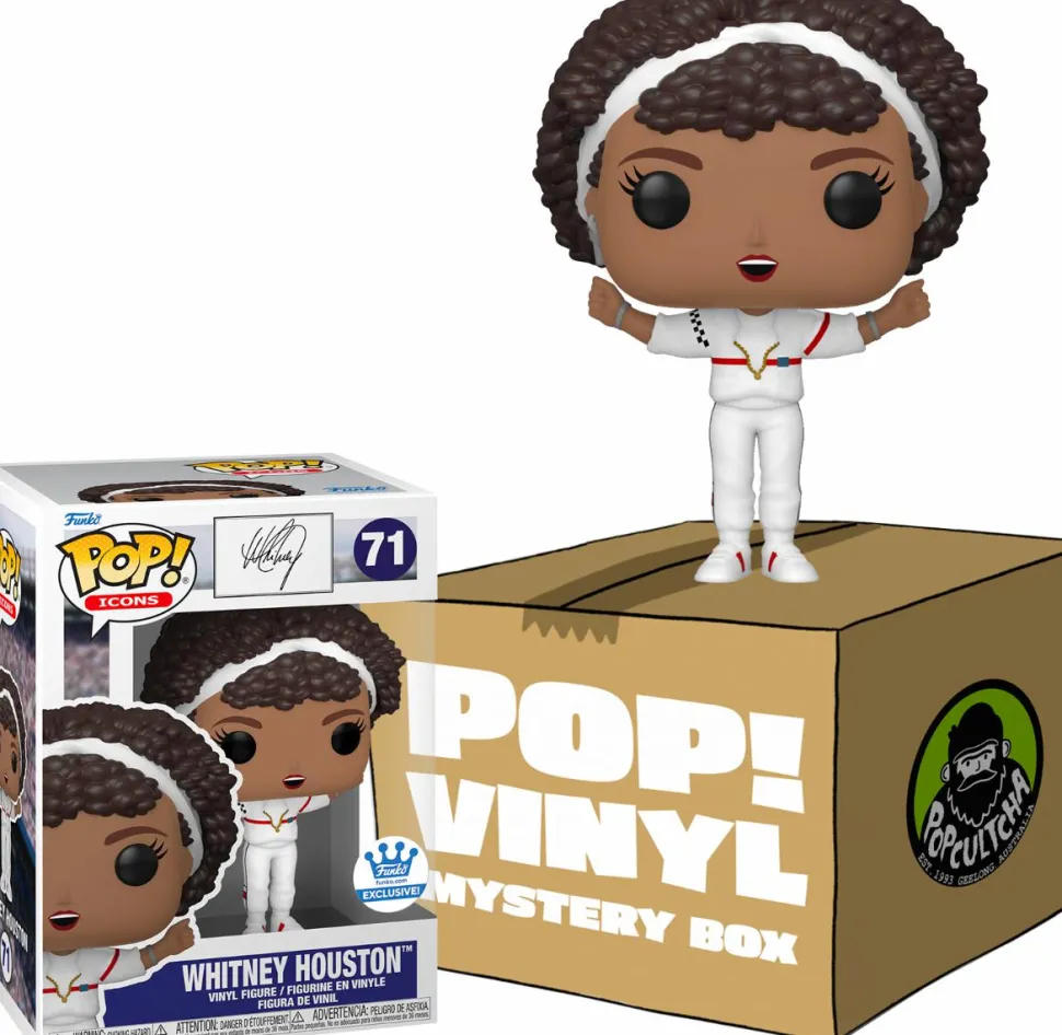 Whitney Houston - Whitney Houston in Super Bowl Outfit Mystery Box (Includes Whitney & 3 Mystery Exclusive Pop! Vinyl Figures) (Funko / Popcultcha Exclusive)