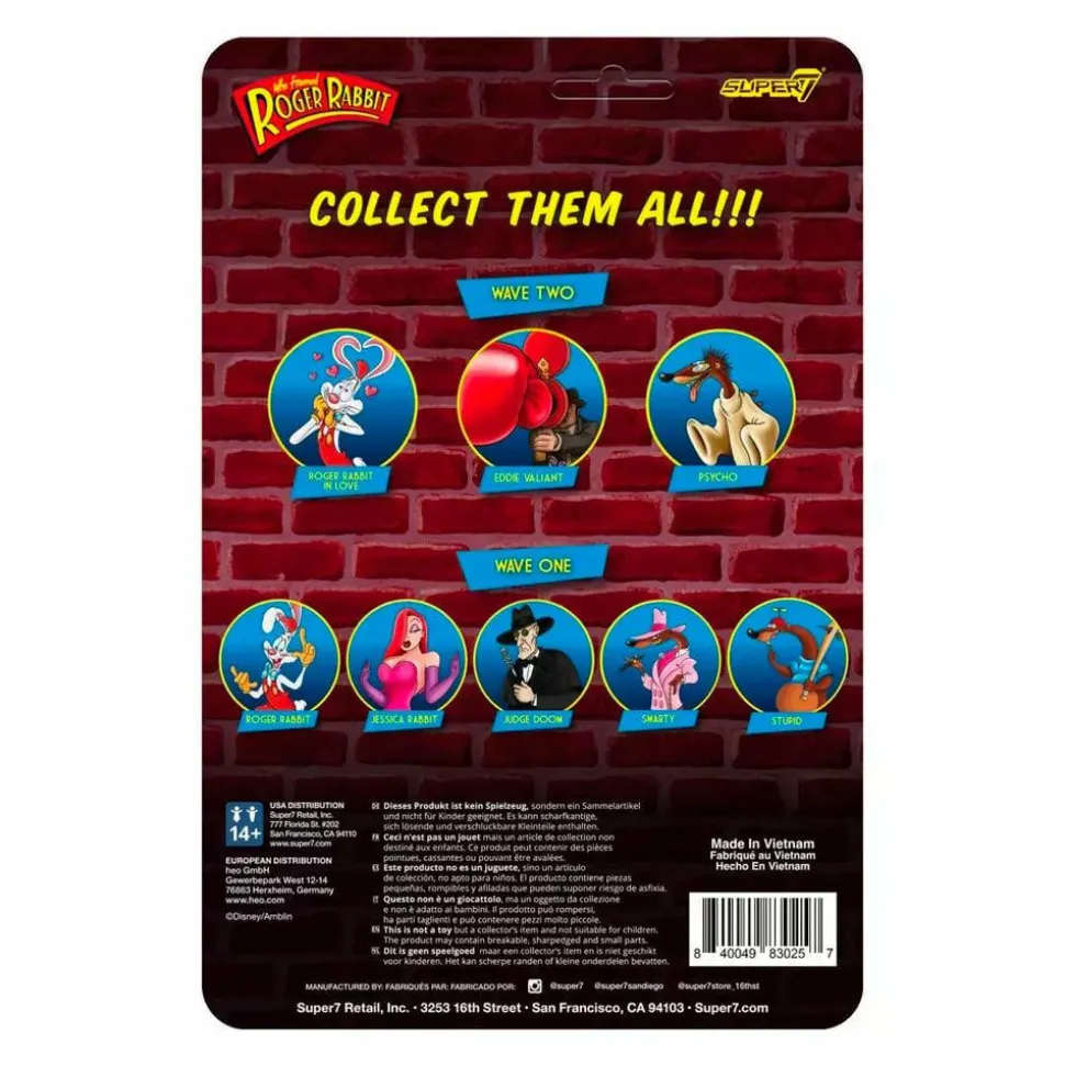 Who Framed Roger Rabbit - Eddie Valiant ReAction 3.75" Action Figure