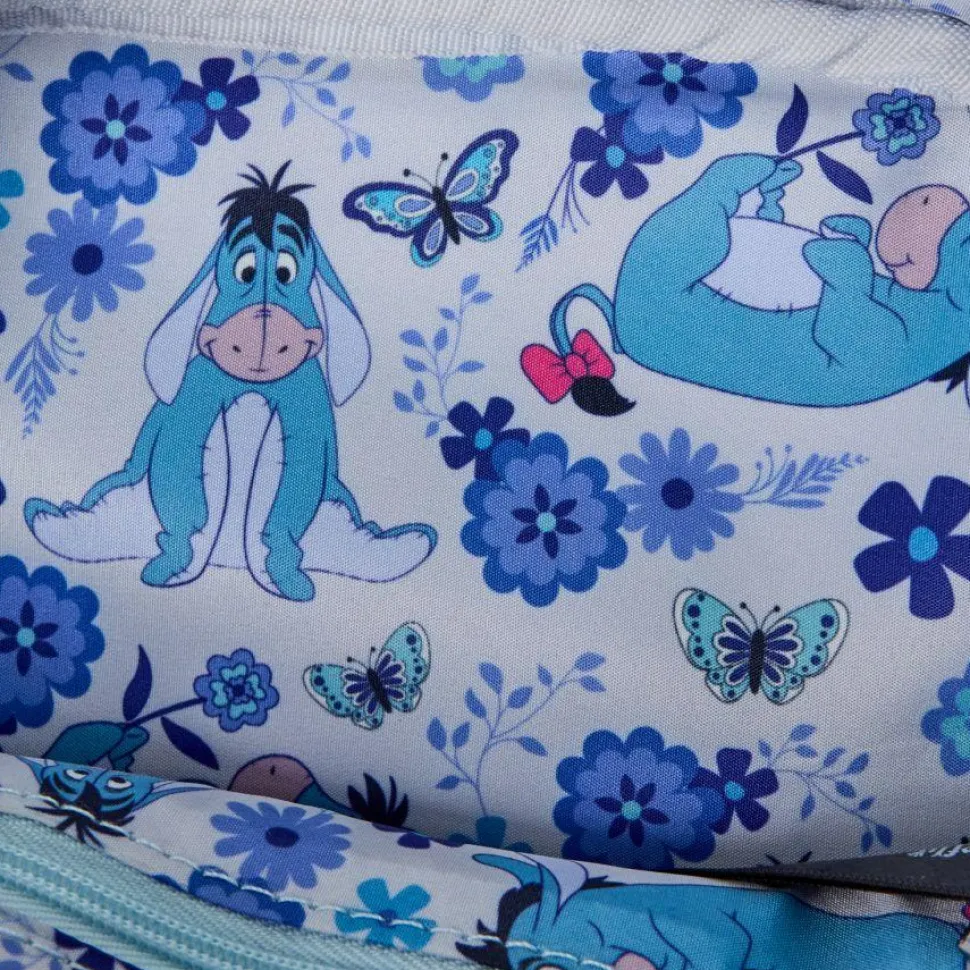 Winnie the Pooh - Floral Eeyore Cosplay 8" Faux Leather Crossbuddies Crossbody Bag