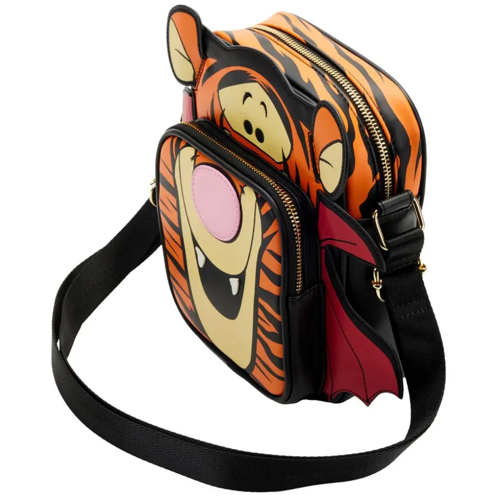 Winnie the Pooh - Tigger Vampire Cosplay Glow in the Dark 8” Faux Leather Passport Bag