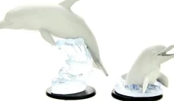 WizKids - Dolphins Deep Cuts Unpainted Miniature Figure 2-Pack
