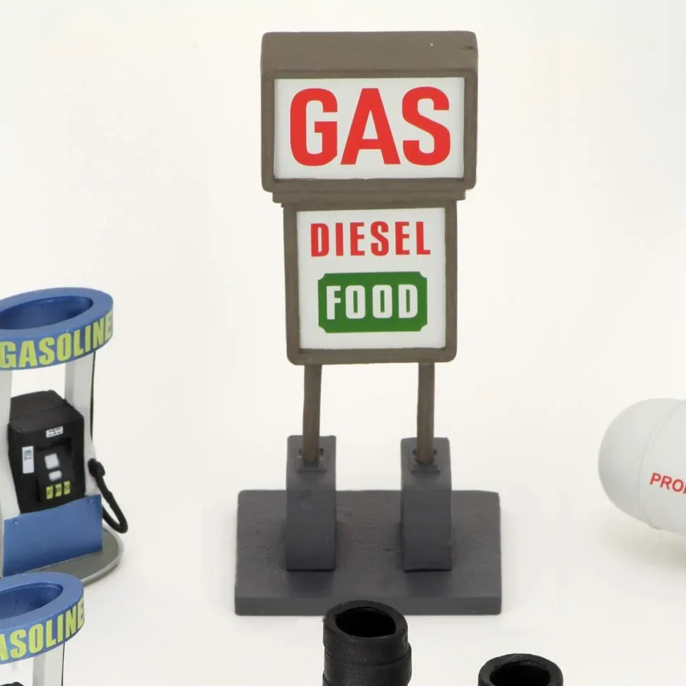 WizKids - Gas Station 4D Settings Pre-Painted Miniature Figure Accessory Pack