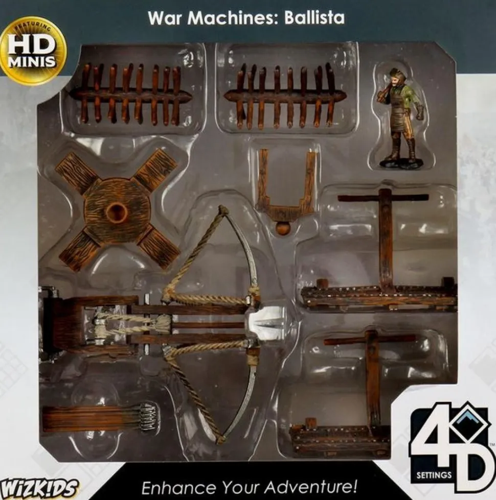 WizKids - War Machines: Ballista 4D Settings Pre-Painted Miniature Figure Accessory Pack