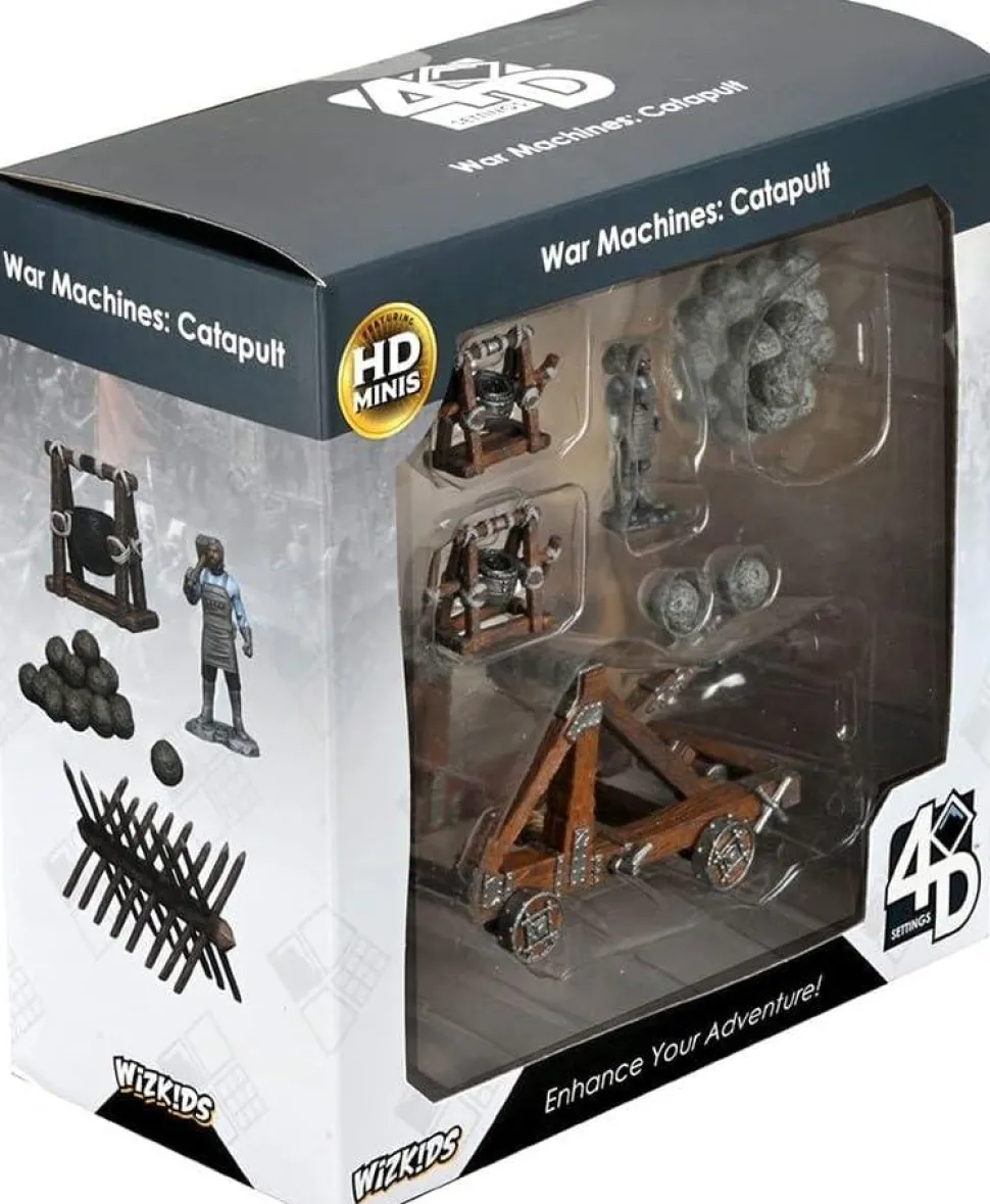 WizKids - War Machines: Catapult 4D Settings Pre-Painted Miniature Figure Accessory Pack