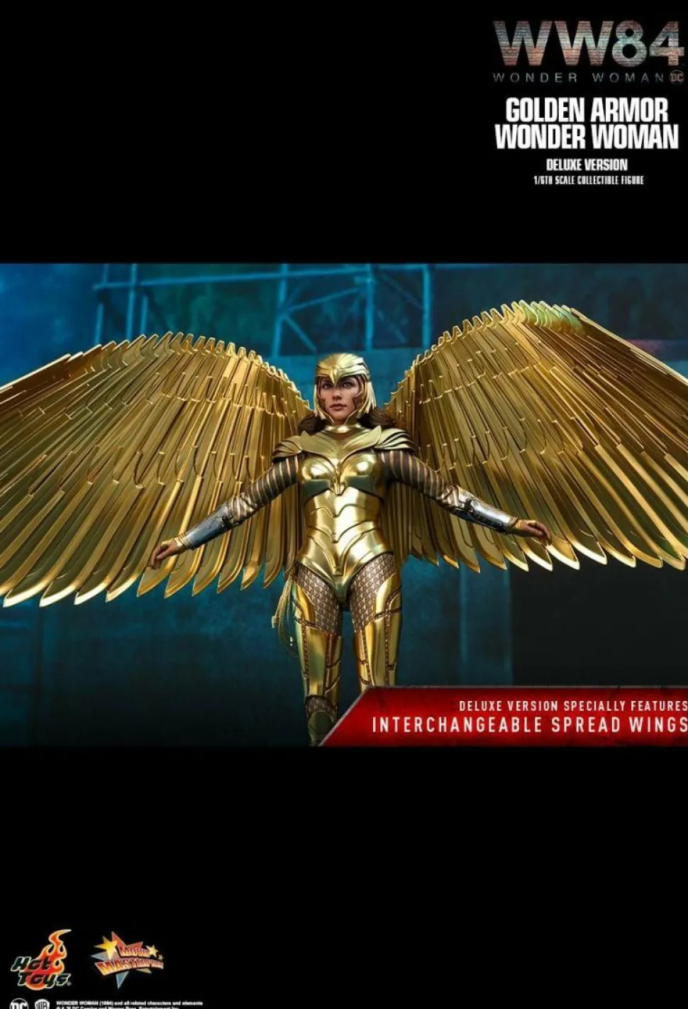 Wonder Woman 1984 - Wonder Woman in Golden Armour Deluxe 1/6th Scale Hot Toys Action Figure