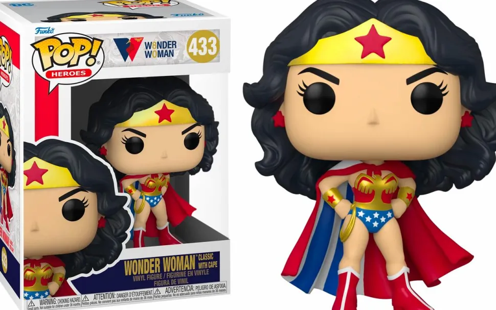 Wonder Woman - Wonder Woman Classic with Cape 80th Anniversary Pop! Vinyl Figure