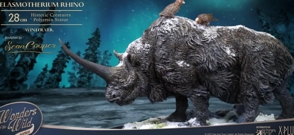 Wonders of the Wild - Elasmotherium Rhino (Winter Version) 5” Statue