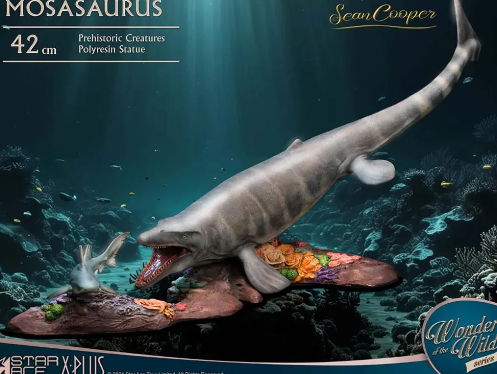 Wonders of the Wild - Mosasaurus Deluxe 16" Statue