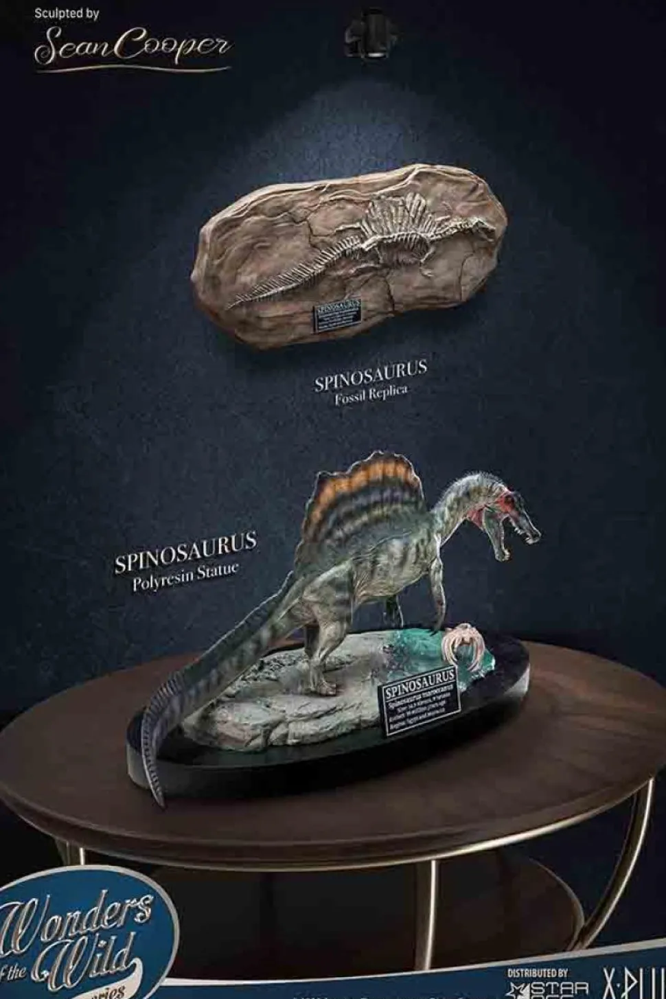 Wonders of the Wild - Spinosaurus 2.0 & Fossil Deluxe 7” Statue