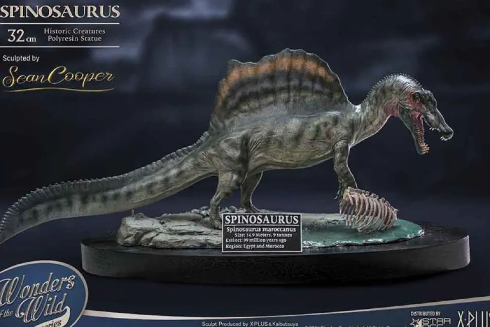 Wonders of the Wild - Spinosaurus 2.0 & Fossil Deluxe 7” Statue