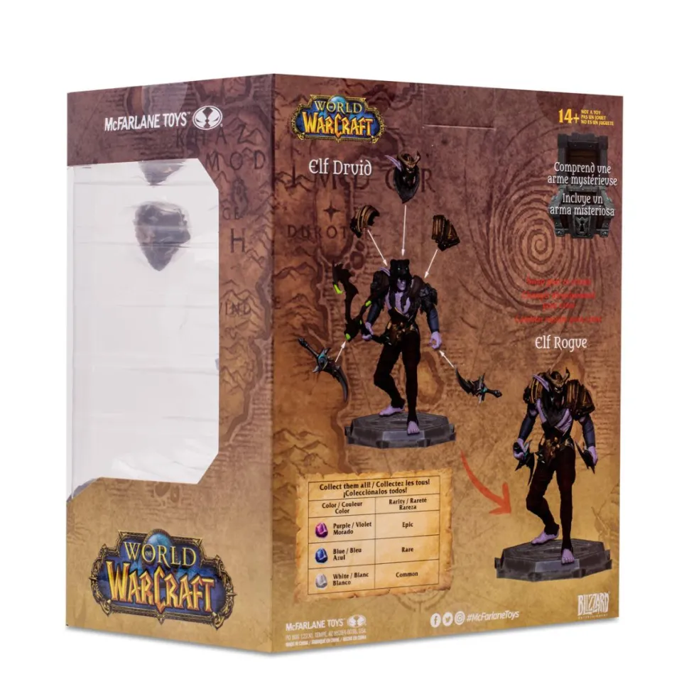 World of Warcraft - Elf Druid & Elf Rogue (Epic) 1/12th Scale Posed Figure