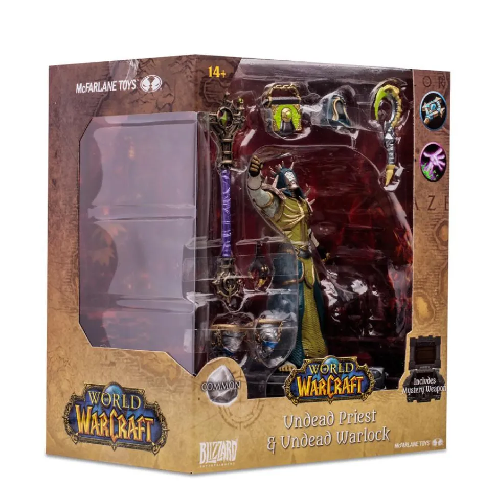 World of Warcraft - Undead Priest & Undead Warlock (Common) 1/12th Scale Posed Figure
