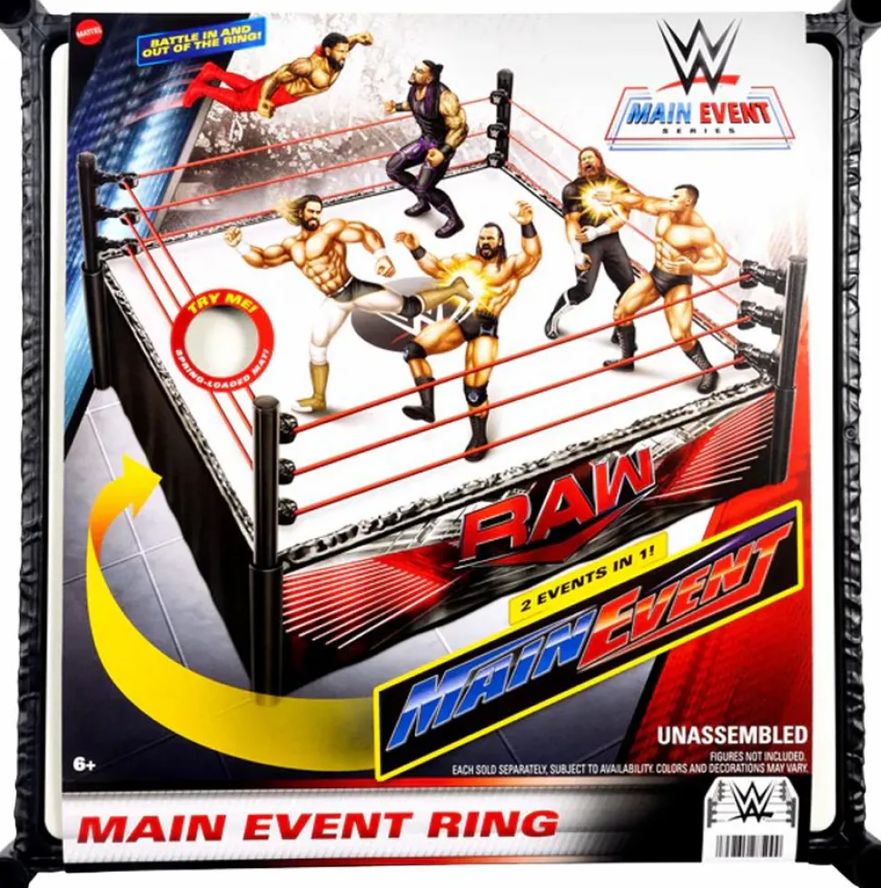 WWE - Superstar Ring Main Event Series 6" Scale Action Figure Playset