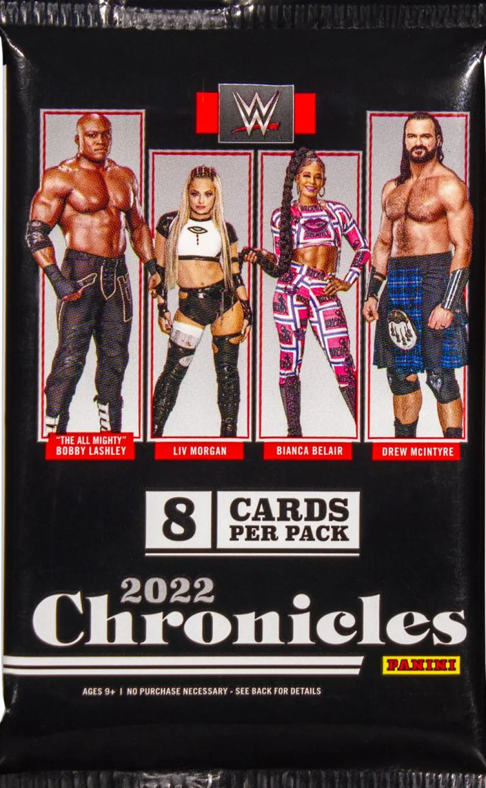 WWE Wrestling - 2022 Panini Chronicles Trading Cards Hobby Pack (8 Cards)