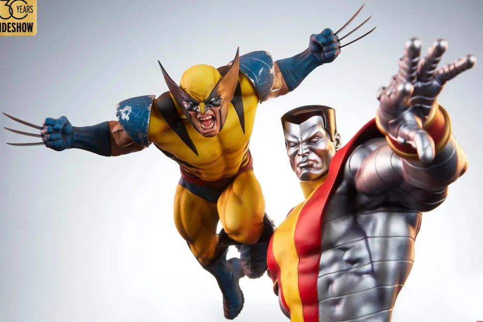 X-Men - Colossus & Wolverine: The Fastball Special 18" Statue