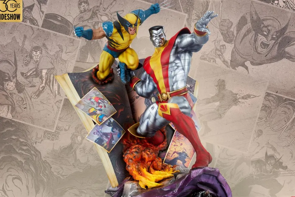 X-Men - Colossus & Wolverine: The Fastball Special 18" Statue