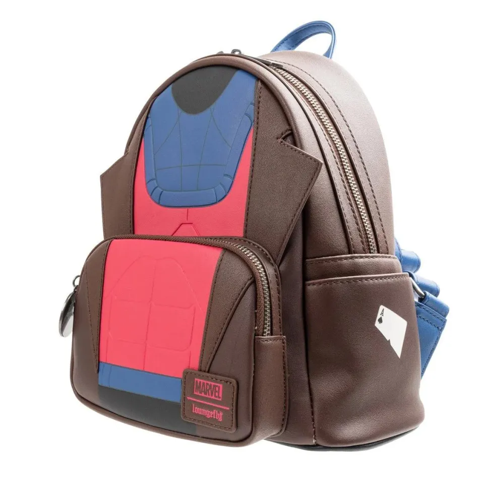 X-Men - Gambit Cosplay 10" Faux Leather Mini Backpack