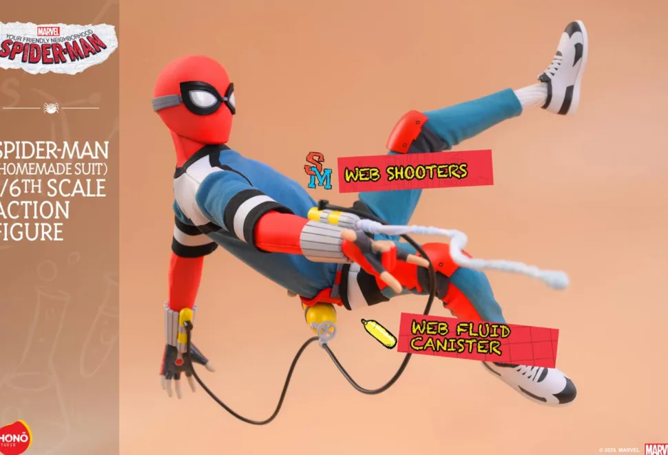 Your Friendly Neighborhood Spider-Man (2025) - Spider-Man (Homemade Suit) 1/6th Scale Action Figure by Hono Studio