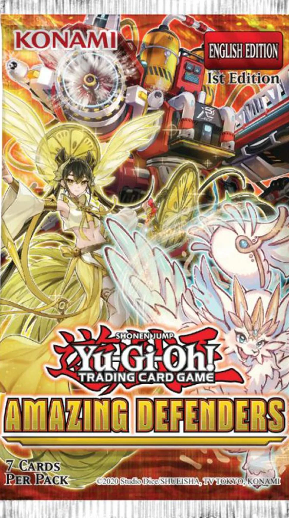 Yu-Gi-Oh! - Amazing Defenders Card Game Booster Pack (7 Cards)