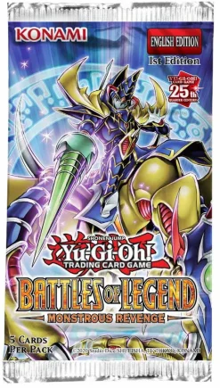 Yu-Gi-Oh! - Battles of Legend: Monstrous Revenge Card Game Booster Pack (5 Cards)