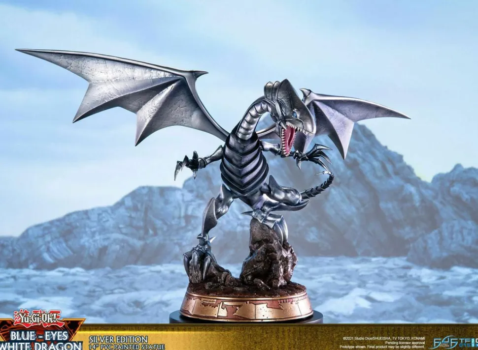 Yu-Gi-Oh! - Blue Eyes White Dragon Silver Edition 14” PVC Statue
