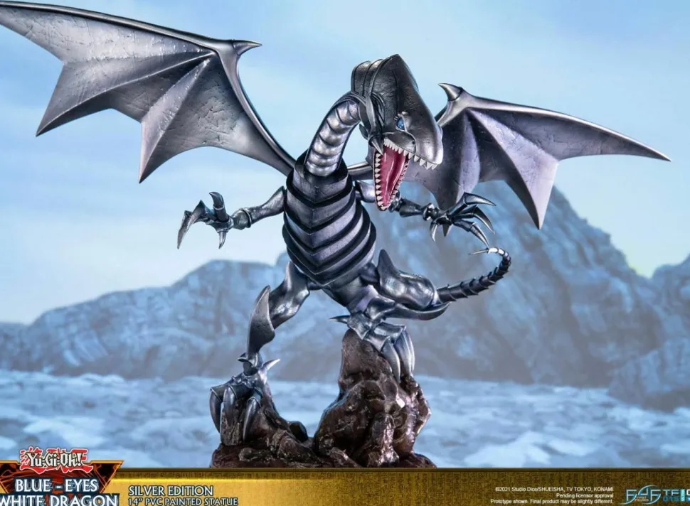 Yu-Gi-Oh! - Blue Eyes White Dragon Silver Edition 14” PVC Statue