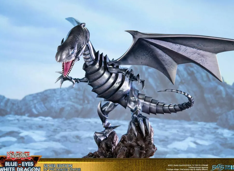 Yu-Gi-Oh! - Blue Eyes White Dragon Silver Edition 14” PVC Statue