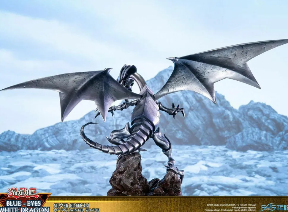 Yu-Gi-Oh! - Blue Eyes White Dragon Silver Edition 14” PVC Statue