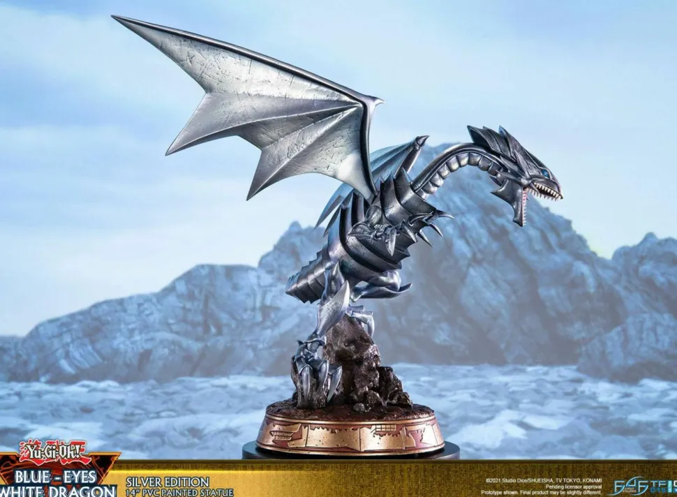 Yu-Gi-Oh! - Blue Eyes White Dragon Silver Edition 14” PVC Statue