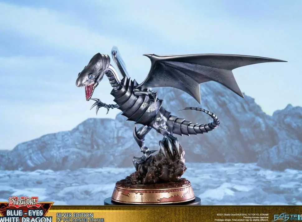 Yu-Gi-Oh! - Blue Eyes White Dragon Silver Edition 14” PVC Statue