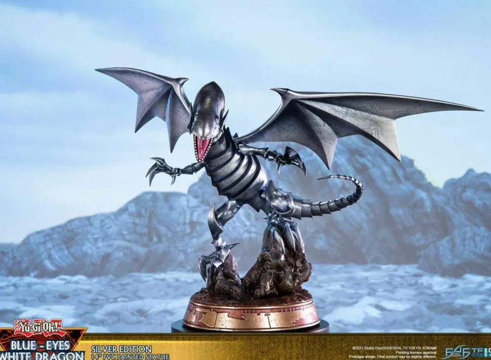 Yu-Gi-Oh! - Blue Eyes White Dragon Silver Edition 14” PVC Statue